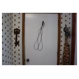Rug Beater, Decorative Lamp & Key