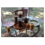 Candles & Serving Pieces