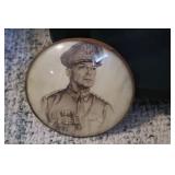 General Douglas Mac Arthur Bubble Glass Portrait
