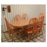 Oak Claw Foot Dining Table