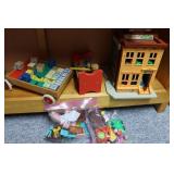 Wooden Blocks, Fisher Price Sesame Street & Little