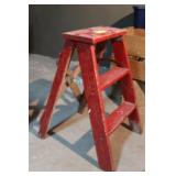 Painted Wood Step Ladder