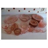 Pink Depression Glassware