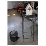 Outdoor Table & Watering Can