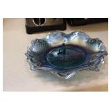 10" Carnival Pressed Glass Dish