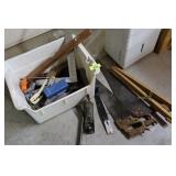 Hand Saws, Flat Bars, & misc. Tools
