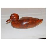 Walnut Carved Duck Decoy