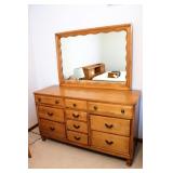 Solid Maple Dresser w/Mirror