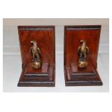 Wood JI Case Bookends