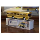 Blue Bird School Bus Coin Bank