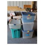Storage Tubs (5 w/ lids)