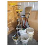 Garden Tools, Buckets & Rope