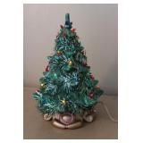 Vintage 16" Lighted Ceramic Christmas Tree