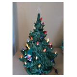 Vintage 15" Lighted Ceramic Christmas Tree