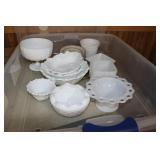 Assorted White Serving Dishes