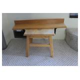 Wood Shelf & Stool
