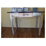 Vintage Enamel Top Kitchen Table