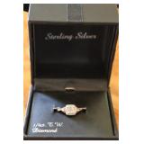 Sterling & Diamond Ring