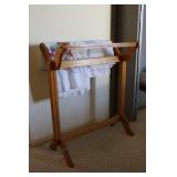 Oak Quilt Rack