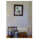 Wall Dï¿½cor, Lamps, & Wood Box