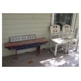 Bench & Wood Chairs