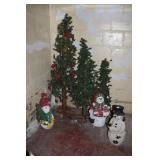 3 Piece Porch  Decorated Tree Set
