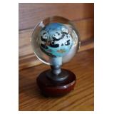 Oriental Glass Panda Bear Globe