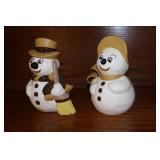 Ceramic Snowmen