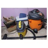 Shop Vacs, Cooler, & Hangers