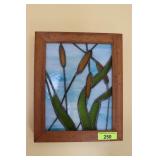 Stain glass Cattails Art