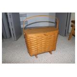 Longaberger Footed Magazine Basket