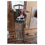 Vintage Christmas Metal Runner Sled