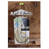 Vintage" Let it Snow" Runner sled