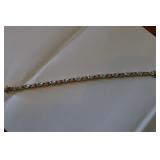 7" Sterling & Stones Bracelet