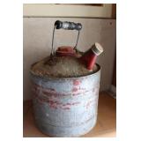 Vintage Galvanized Fuel Can