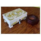 Vintage Cameo Jewelry Box & Other