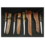 Vintage Fillet Knives w/Sheaths