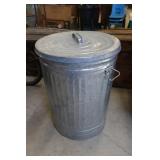 Large Galvanized Trash Can
