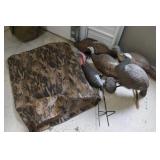 Plastic & Rubber Turkey Decoys & Camo Mesh