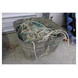 Square Tub & Commercial Fishing Net