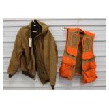 Insulated Jacket & Blaze Orange Hunting Vest