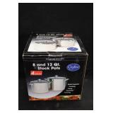 Crofton 8 & 12 Qt. Stainless Stockpots