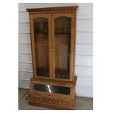 16 Gun Lighted Oak Gun Case