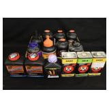 Assorted Bottles & Canisters of Gun Powder