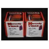 Hornady V-MAX 20 cal. Bullets