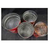 Coffee Cans of Lead Shot