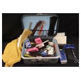 Case with Barber Supplies