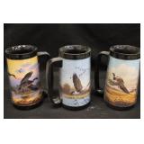Vtg Themo-Serv Wild Game Insulated Mugs