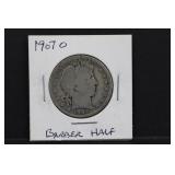 1907 O Silver Barber Half Dollar