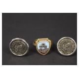 Midwest Old Threshers Ring & Earrings